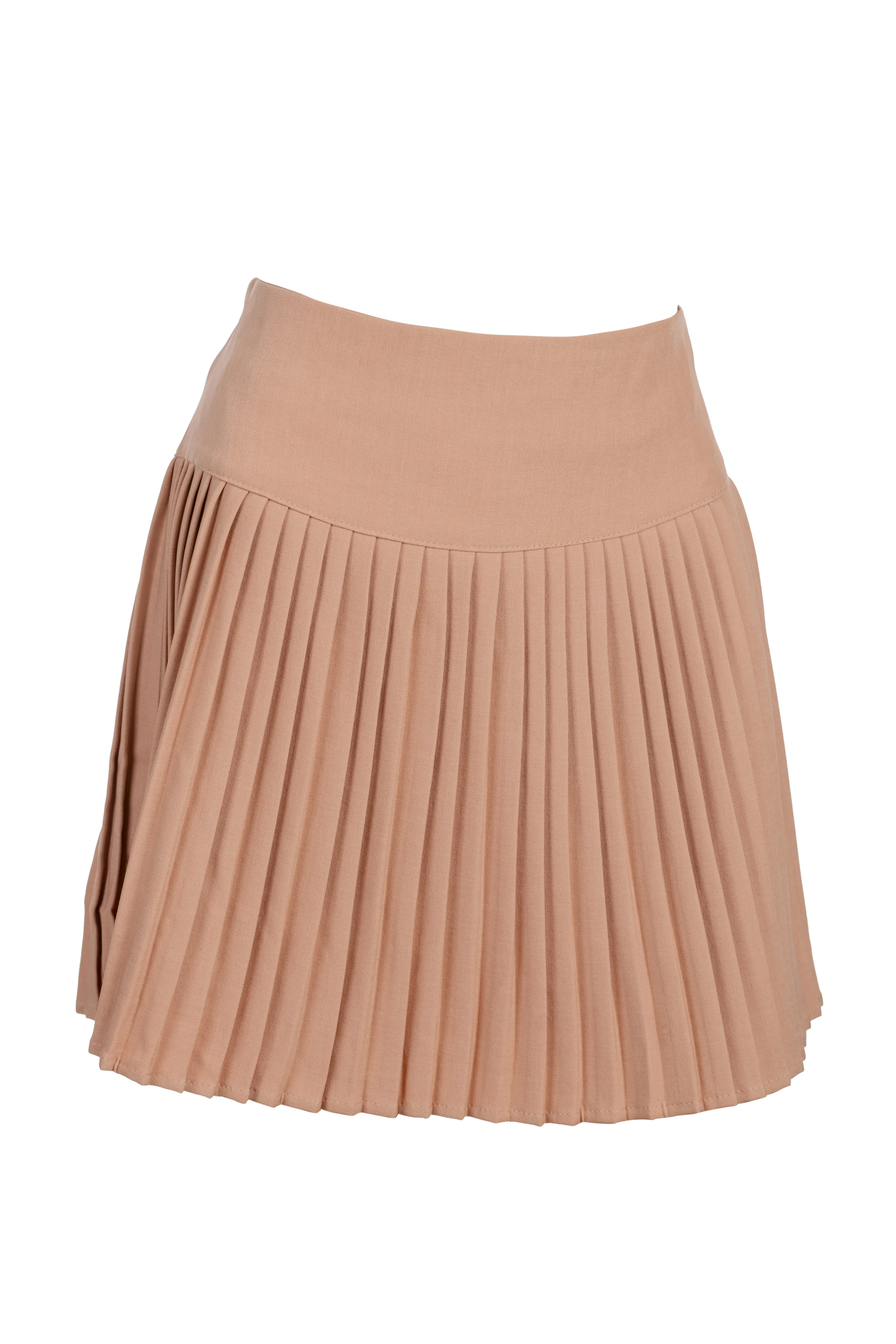 Coral dream pleated Mini