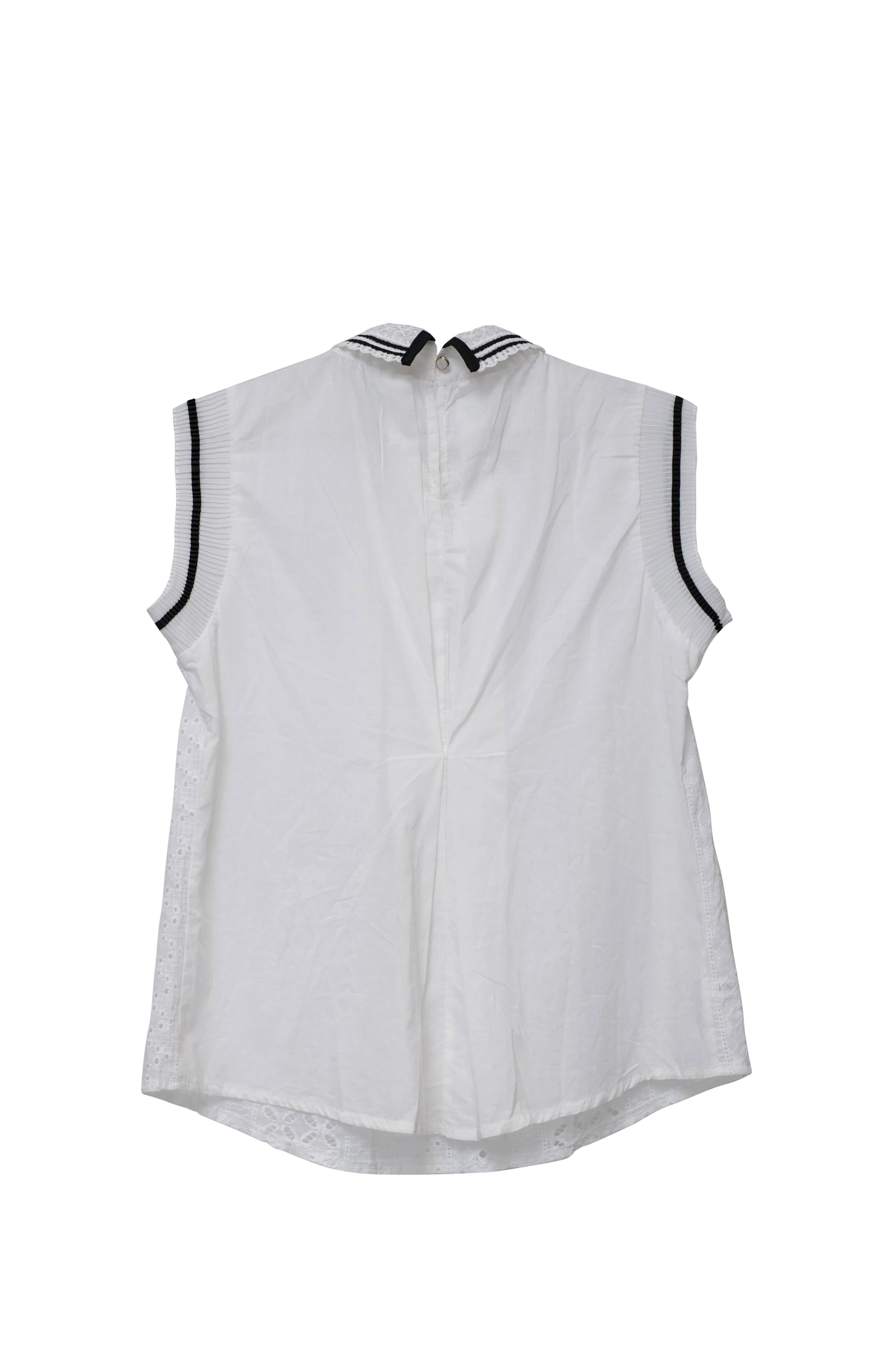 White Eyelet Sailor Blouse