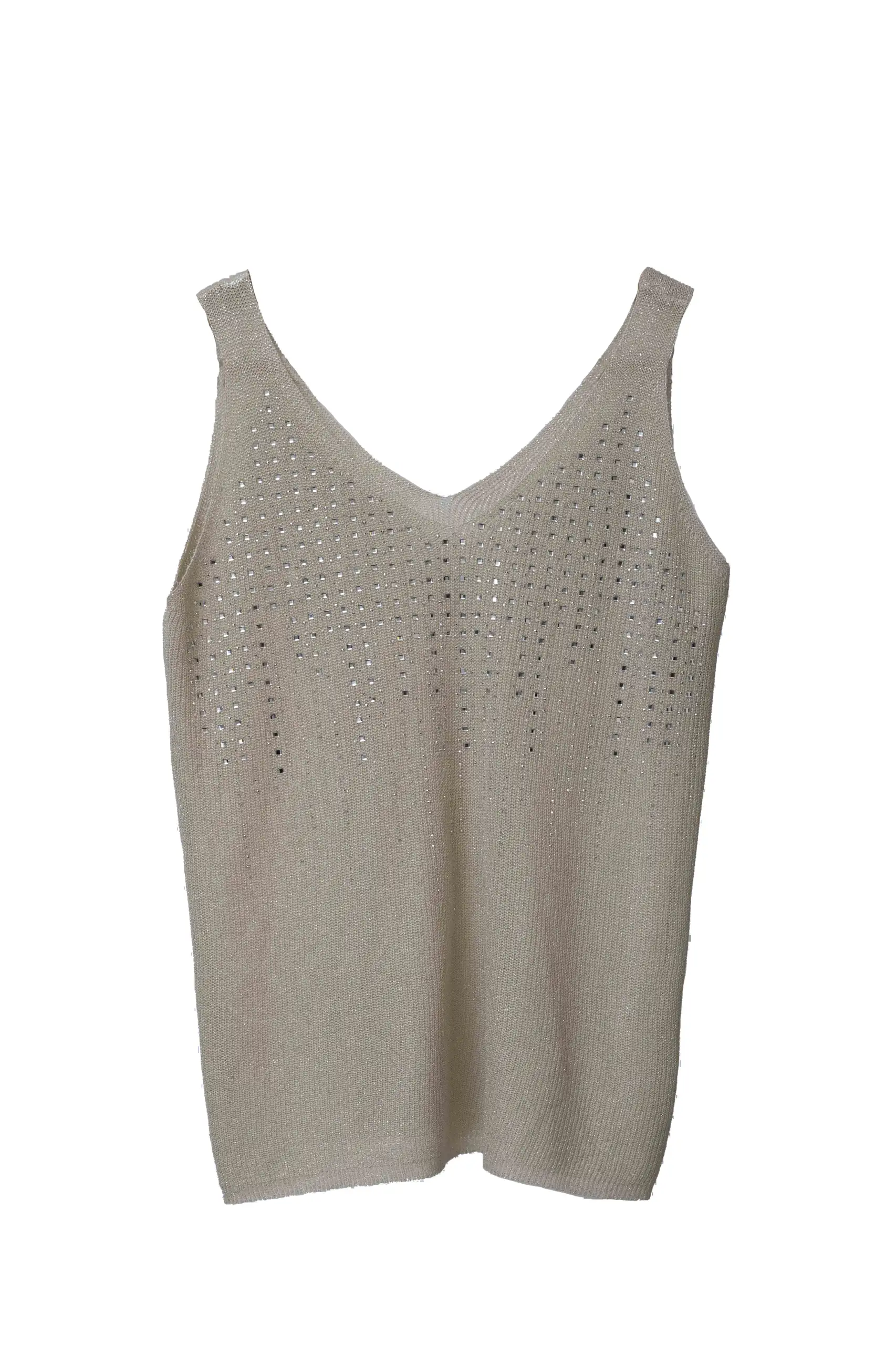  Studded Knit Tank