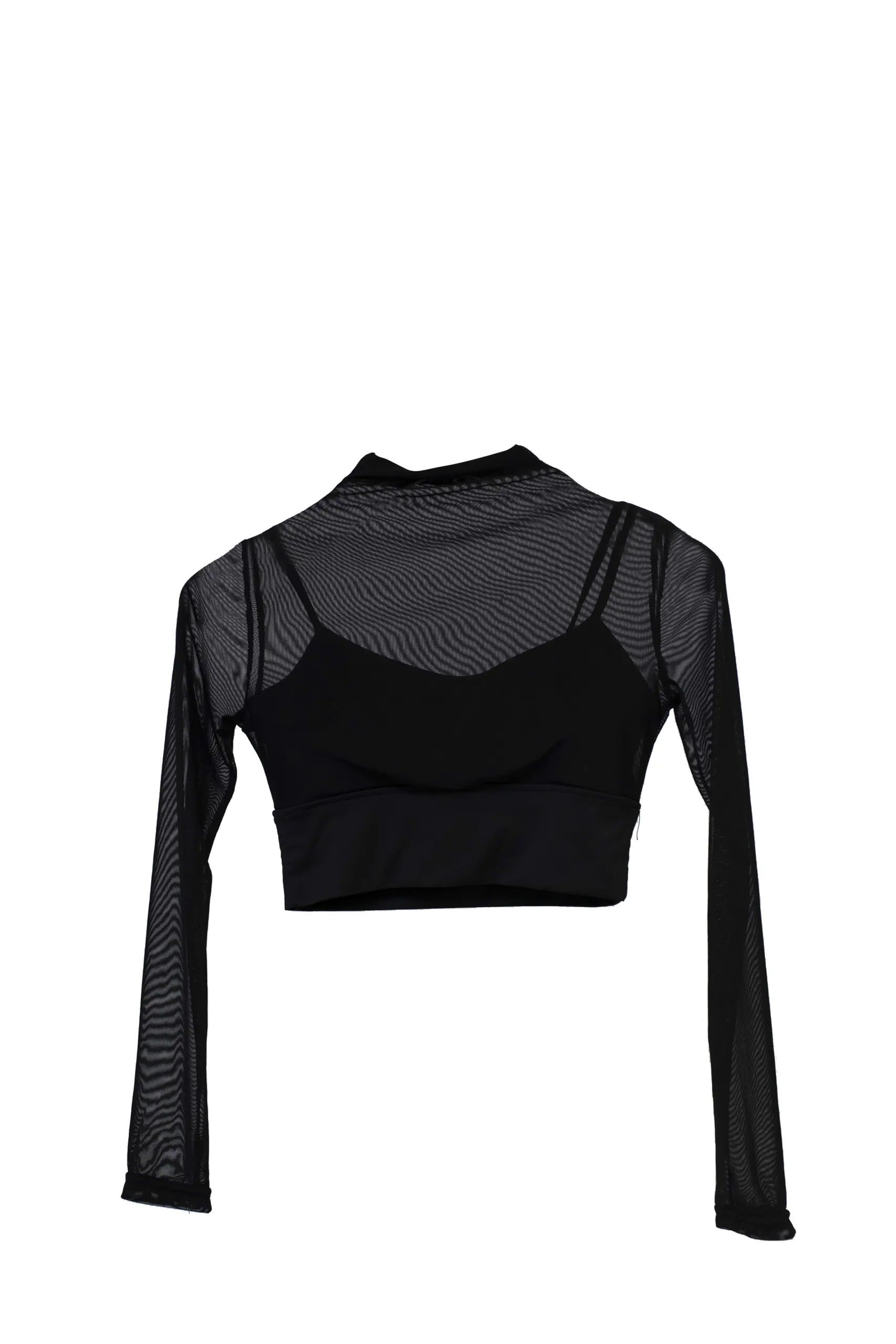 Mesh Layered tight Crop 