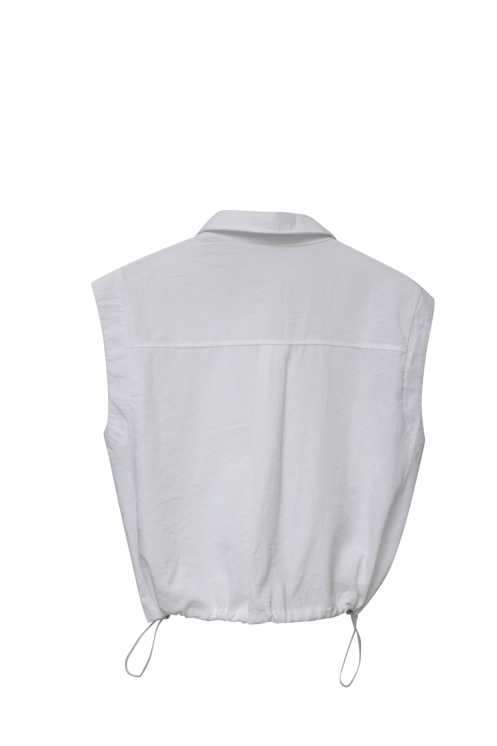 Pocketed tennis Crop Shirt