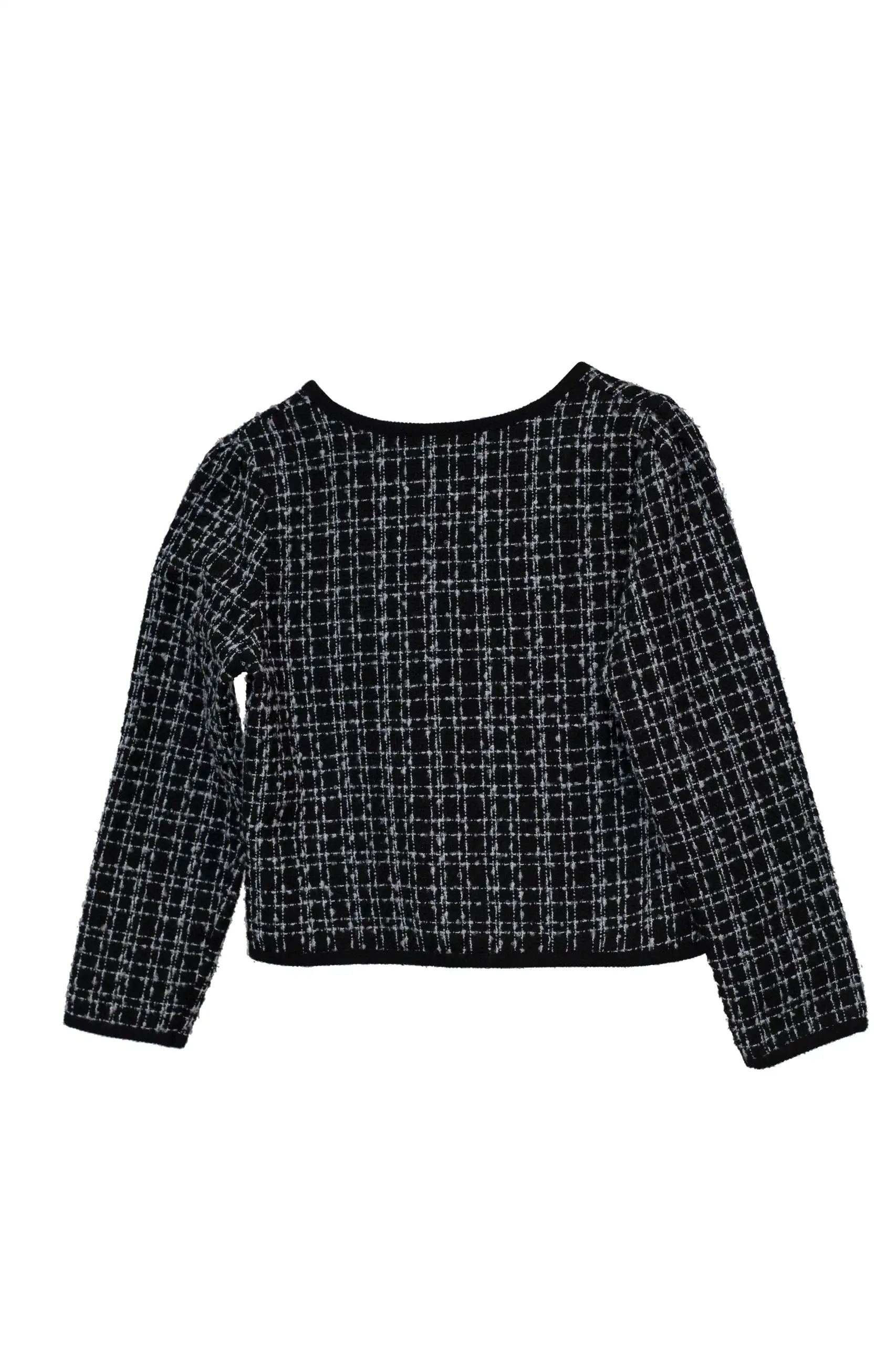 Checkered Jacket with Black Piping