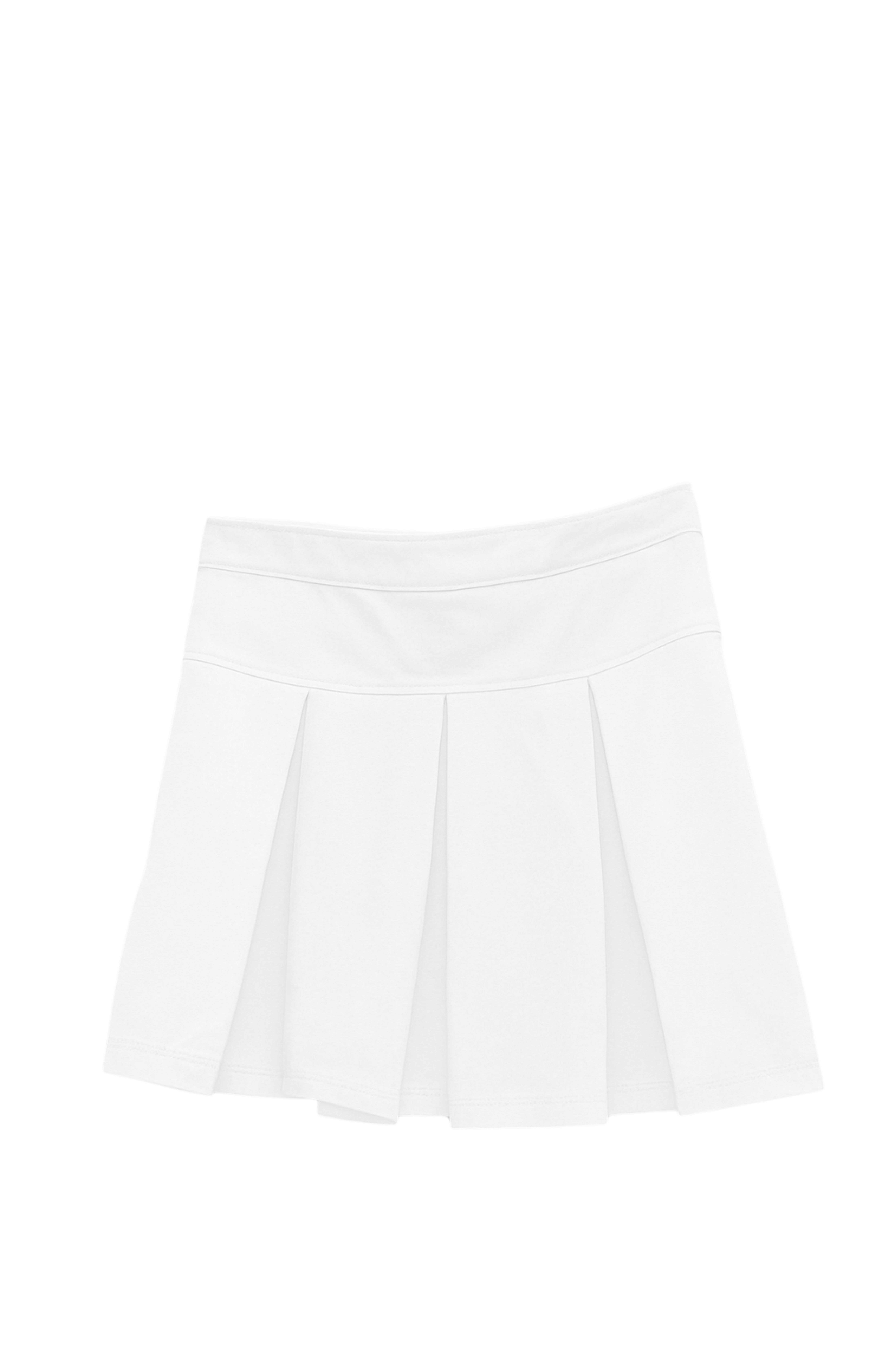 Drawstring Pleated tennis Skirt