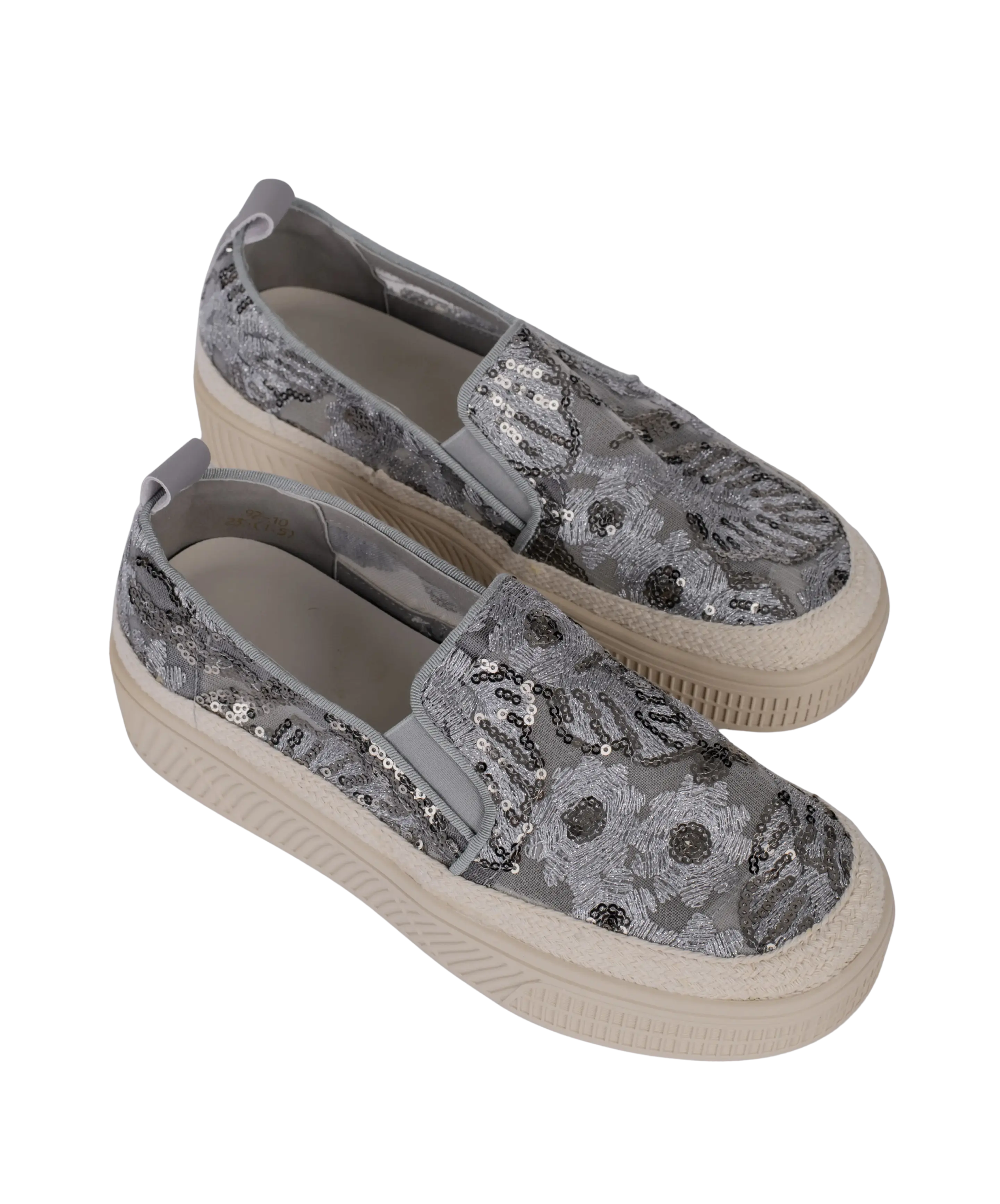 Sequin Meadow Platform Slip-Ons