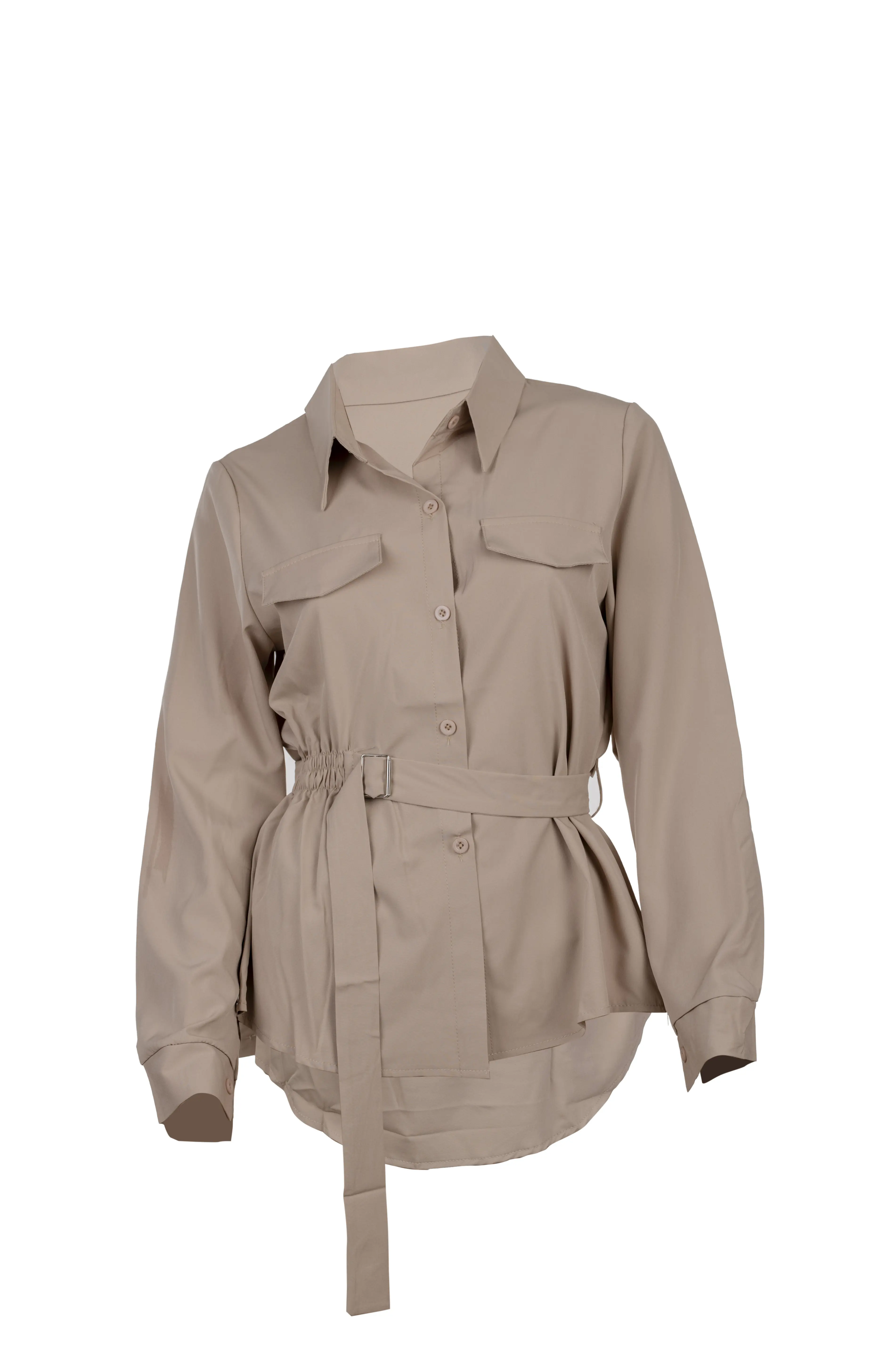 Kora Waist-Buckle Shirt