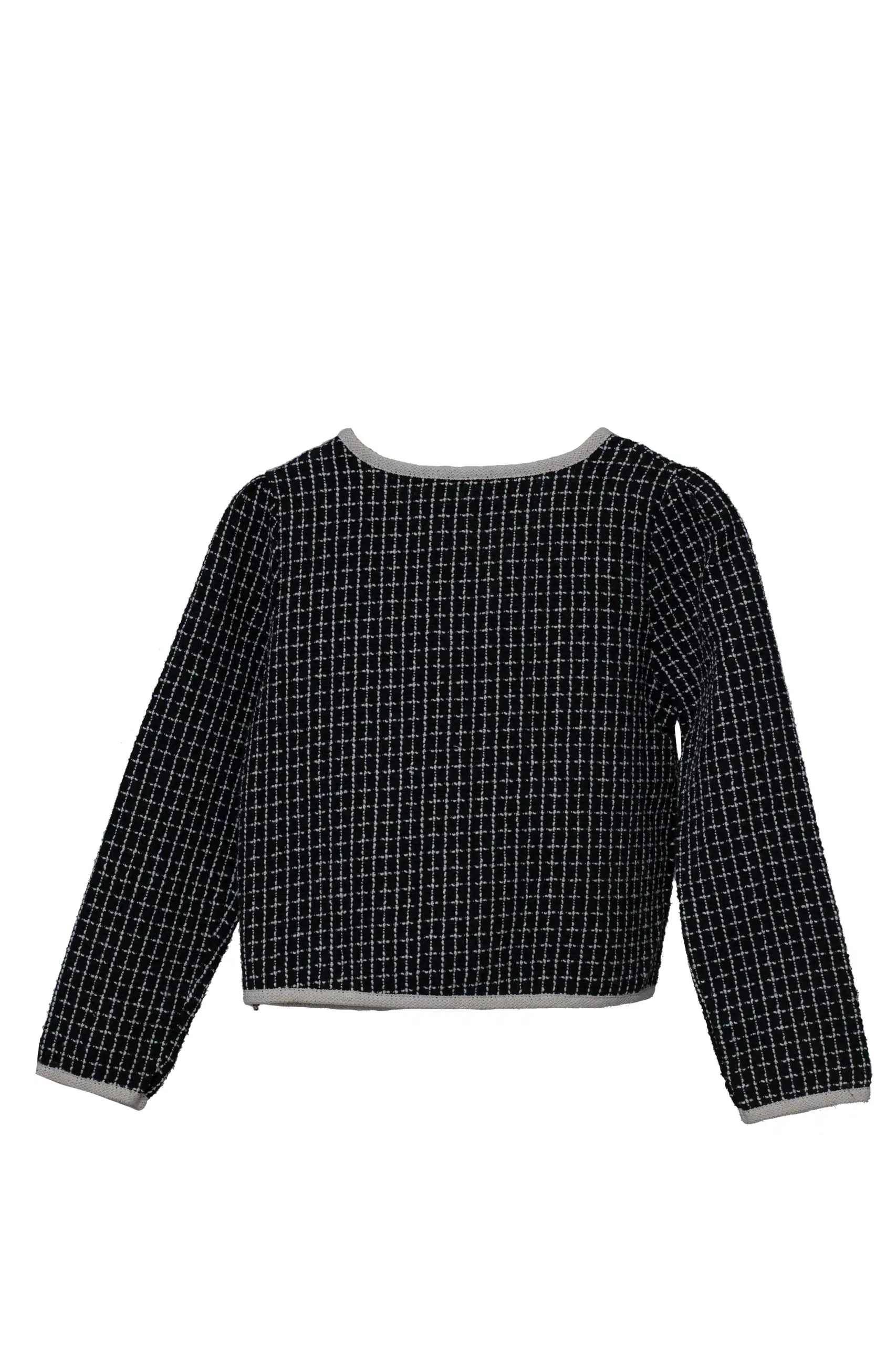 Black Jacket with Cream Piping